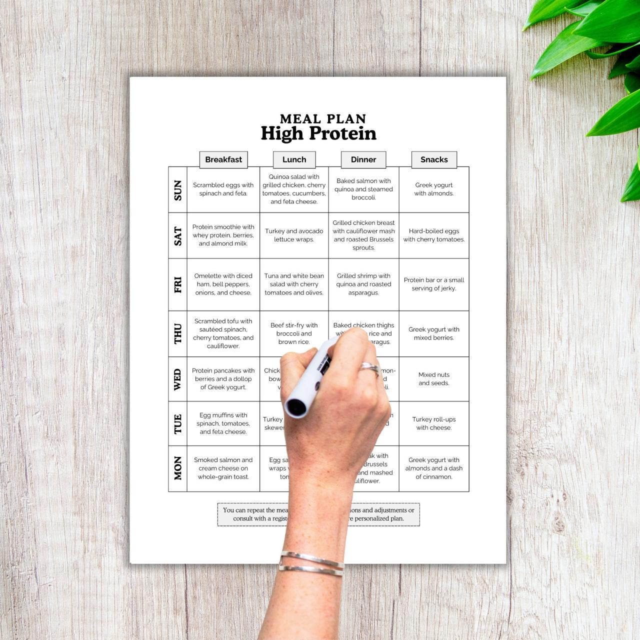 High-protein meal plans for active lifestyle